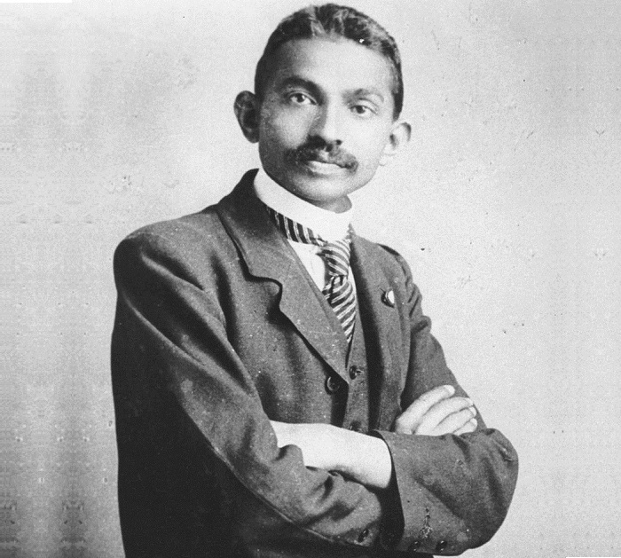 Mahatma Gandhi as young man.